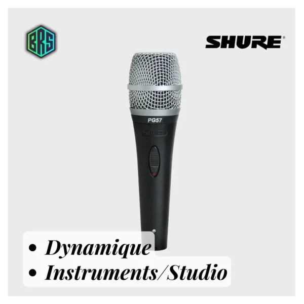 PG57 microphone instrument et studio Shure Algérie