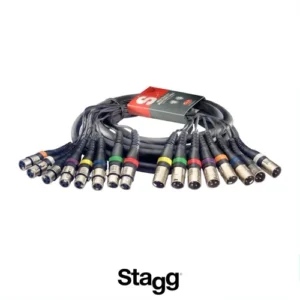 Multicâble – 8 x XLR Femelle / 8 x XLR Mâle – 5 m