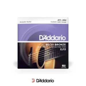 D'Addario EJ13 - Cordes de guitare acoustique Custom Light 80/20 Bronze