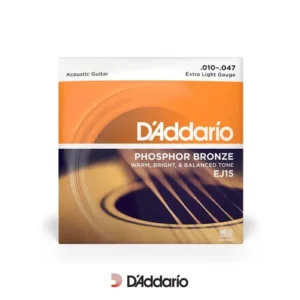 D’Addario EJ15 – Cordes de guitare acoustique Phosphor Bronze Extra Light